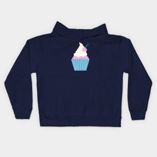 Cute Cupcake with a Cherry Kids Hoodie